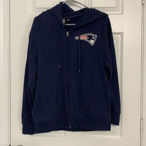 New England patriots zip up